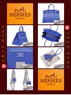 HERMES BIRKIN 35 (Pre-owned) - Bleu electrique / Blue electric, Togo leather, Phw